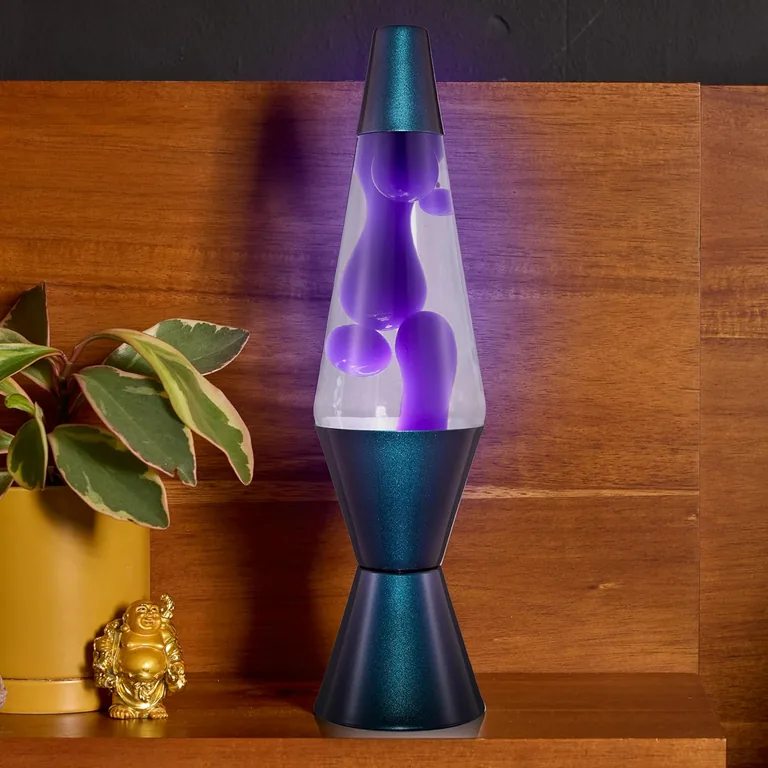 Black Iris Lava Lite lamp — room setting