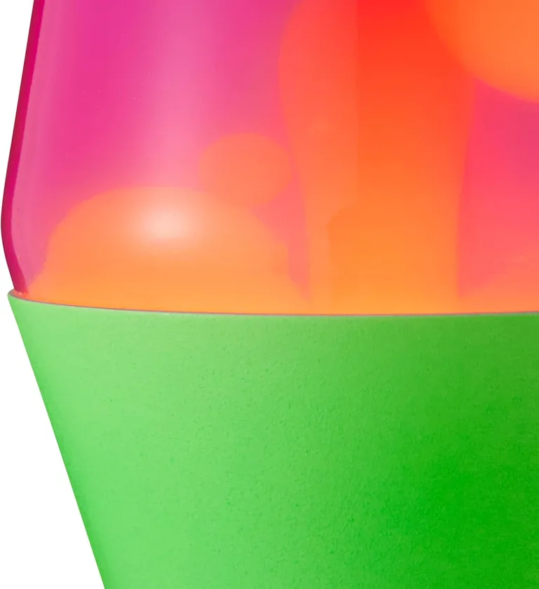 Neon Green Lava Lite lamp — finish detail